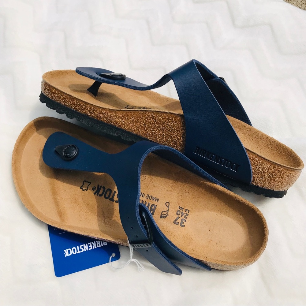 Birkenstocks Gizeh BS Regular Fit Blue 37 NWT New